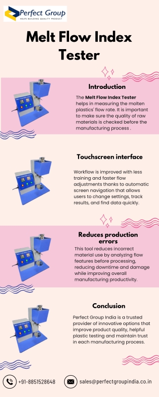 Melt Flow Index Tester