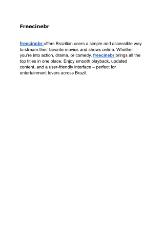 Freecinebr