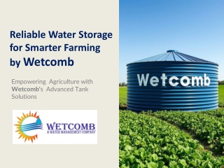 Reliable Agriculture Tanks for Smarter Farming by Wetcomb