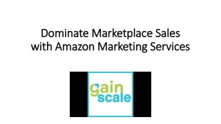 Dominate Marketplace Sales with Amazon Marketing Services