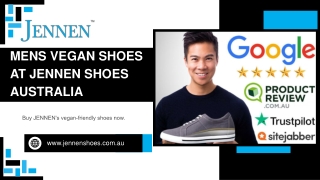 Mens Vegan Shoes and Vegan Boots at JENNEN Shoes Australia