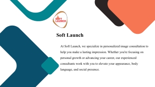 Our expert consultants help you refine your style, communication, and grooming to build a confident and impactful presen