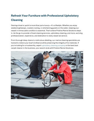 Pristine Marine Solutions .