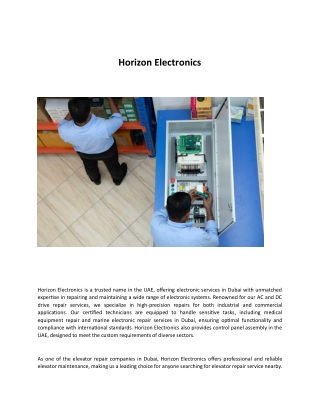 Marine electronic repair service in dubai-Horizon Electronics
