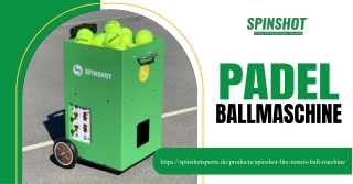 Padel Ballmaschine von Spinshot Sports DE – Trainieren Sie wie ein Profi