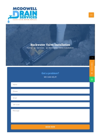 Backwater Valve Drainage Services and Sewer Backwater Valve Installation Niagara