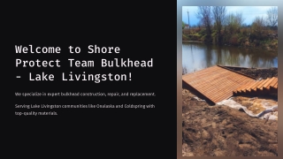 Bulkhead Lake Livingston