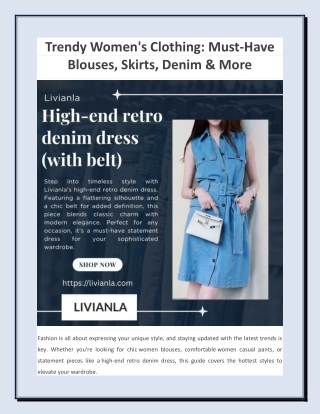 Trendy Women's Clothing Must-Have Blouses, Skirts, Denim & More
