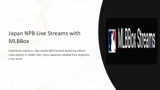Japan NPB Live Streams