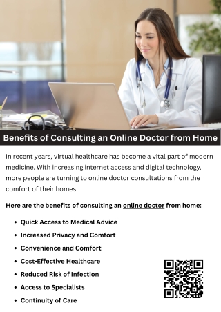 Benefits of Consulting an Online Doctor from Home