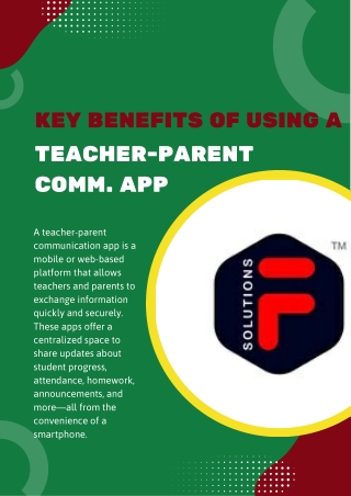 Key Benefits of Using a Teacher-Parent Communication App
