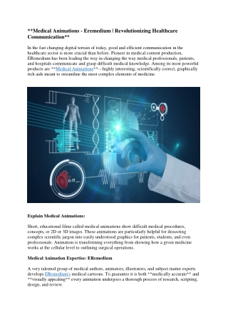 Medical Animations - ERemedium
