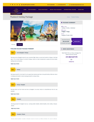 Thailand Holiday Package