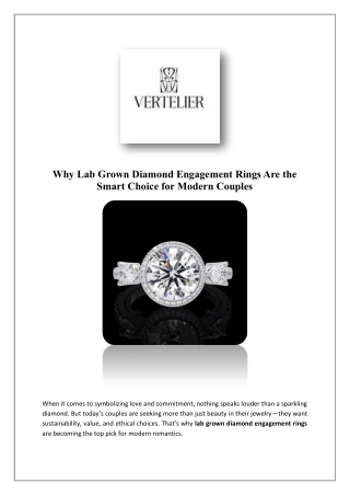 Buy Solitaire Engagement Ring Online In USA | VERTELIER