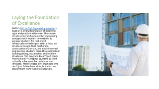 Blueprints to Reality - Understanding RNTU's Civil Engineering Education