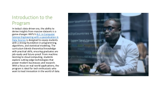 Navigating the Data-Driven World - RNTU's B.E. CSE (Data Science) Program