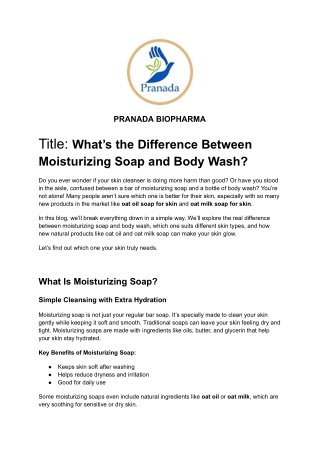 What’s the Difference Between Moisturizing Soap and Body Wash_