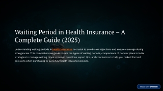 Health Insurance Waiting Periods in India – What You Must Know Before Buying
