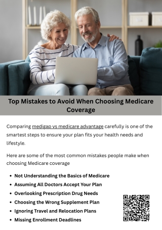 Top Mistakes to Avoid When Choosing Medicare Coverage