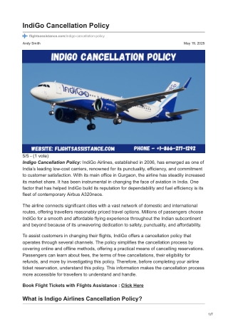 Smart Travel Starts with the Indigo Cancellation Policy: Here’s Why