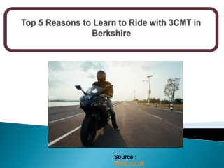 Top 5 Reasons to Learn to Ride with 3CMT in Berkshire