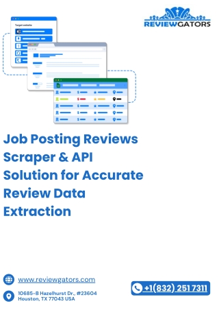 Job Posting Reviews Scraper & API Solution for Accurate Review Data Extraction
