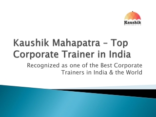 Top Corporate Trainer in India | Corporate Trainer in India Leadership & Growth