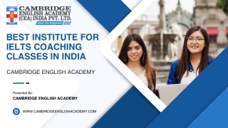Best Institute for IELTS Coaching Classes in India