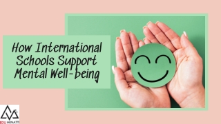 How International Schools Support Mental Well-being