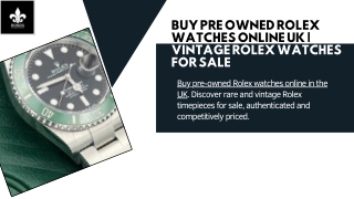 Buy Pre Owned Rolex watches online UK  Vintage Rolex Watches for Sale_compressed
