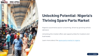 Unlocking Potential in the Spare Parts Market in Nigeria