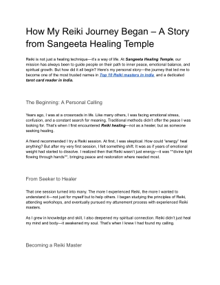 top 10 reiki masters in india