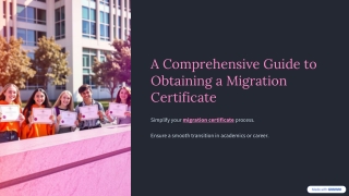 A Comprehensive Guide to Obtaining a Migration Certificate