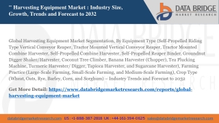 Global Harvesting Equipment Market
