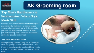Top Men’s Hairdressers in Southampton: Where Style Meets Skill