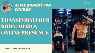 Your Guide to Alfie Robertson Courses: Fitness Meets Influence