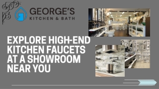 Explore High-End Kitchen Faucets at a Showroom Near You