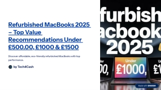 Refurbished MacBooks 2025 – Top Value Recommendations Under Every Budget