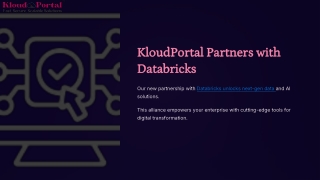 Data operations made simple by KloudPortal experts.