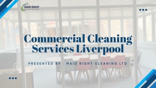 Trusted Commercial Cleaning Services Liverpool.