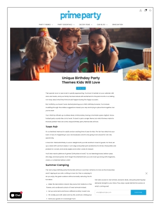 Unique Birthday Party Themes for Kids Creative Ideas They’ll Love