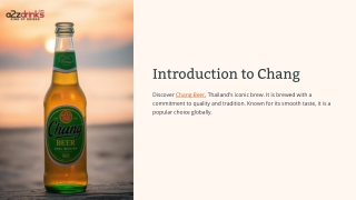 Chang Beer – Authentic Thai Lager with Smooth, Crisp Taste | Buy Online