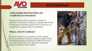 electrical certification Charminster