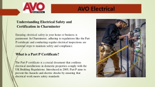 Understanding Electrical Safety and Certification in Charminster