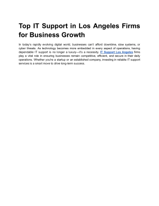 Top IT Support in Los Angeles Firms for Business Growth.docx