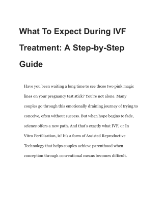 What To Expect During IVF Treatment_ A Step-by-Step Guide