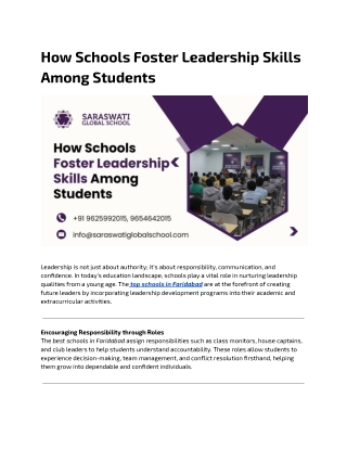 How Schools Foster Leadership Skills Among Students (1)