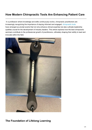 Where to Find High-Quality Chiropractic Tables for Sale