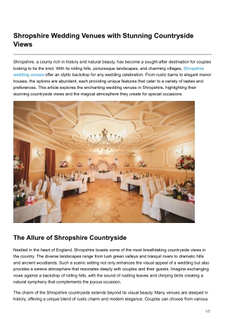 Shropshire Wedding Venues with Stunning Countryside Views (2)