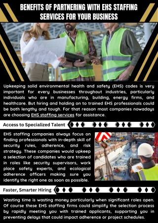 Expert Staffing for EHS Solutions